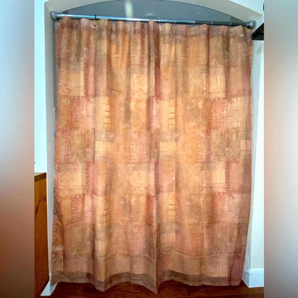 Elegant Rust, Gold and Brown shower Curtain